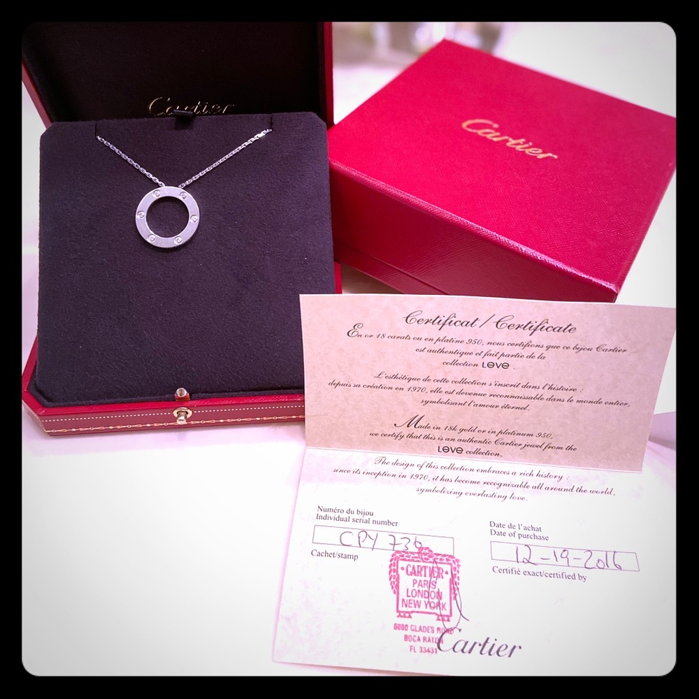 Cartier 6 Diamond Love Necklace